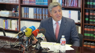 Eduardo de Porres durante la rueda de prensa